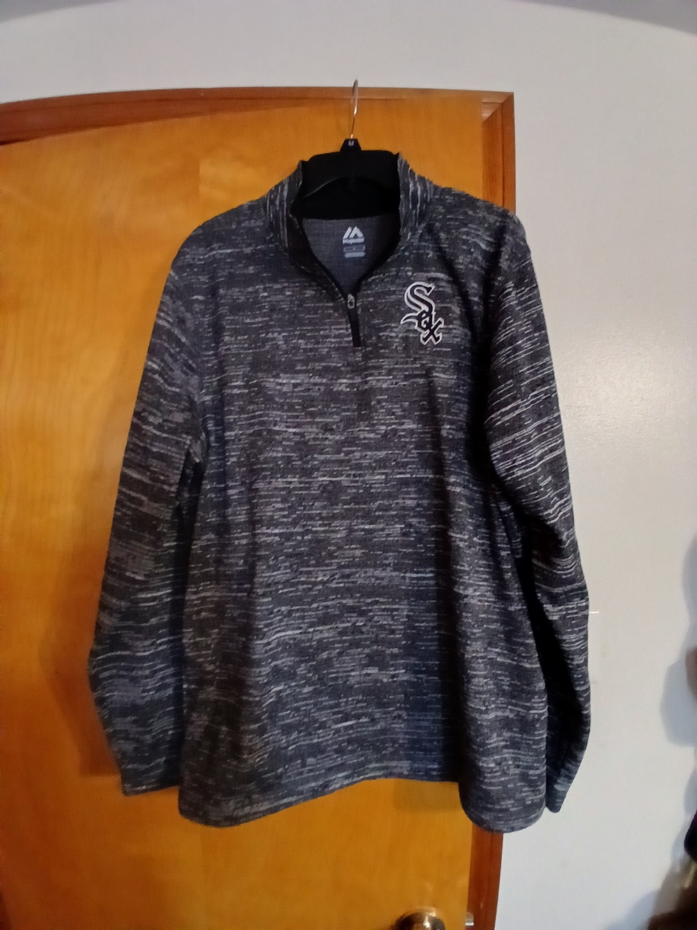 Chicago White Sox Heathered Gray 1/4 Zip Pullover